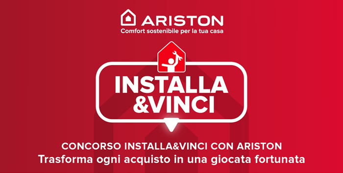 Scopri di più sull'articolo CONCORSO ARISTON INSTALLA&VINCI
